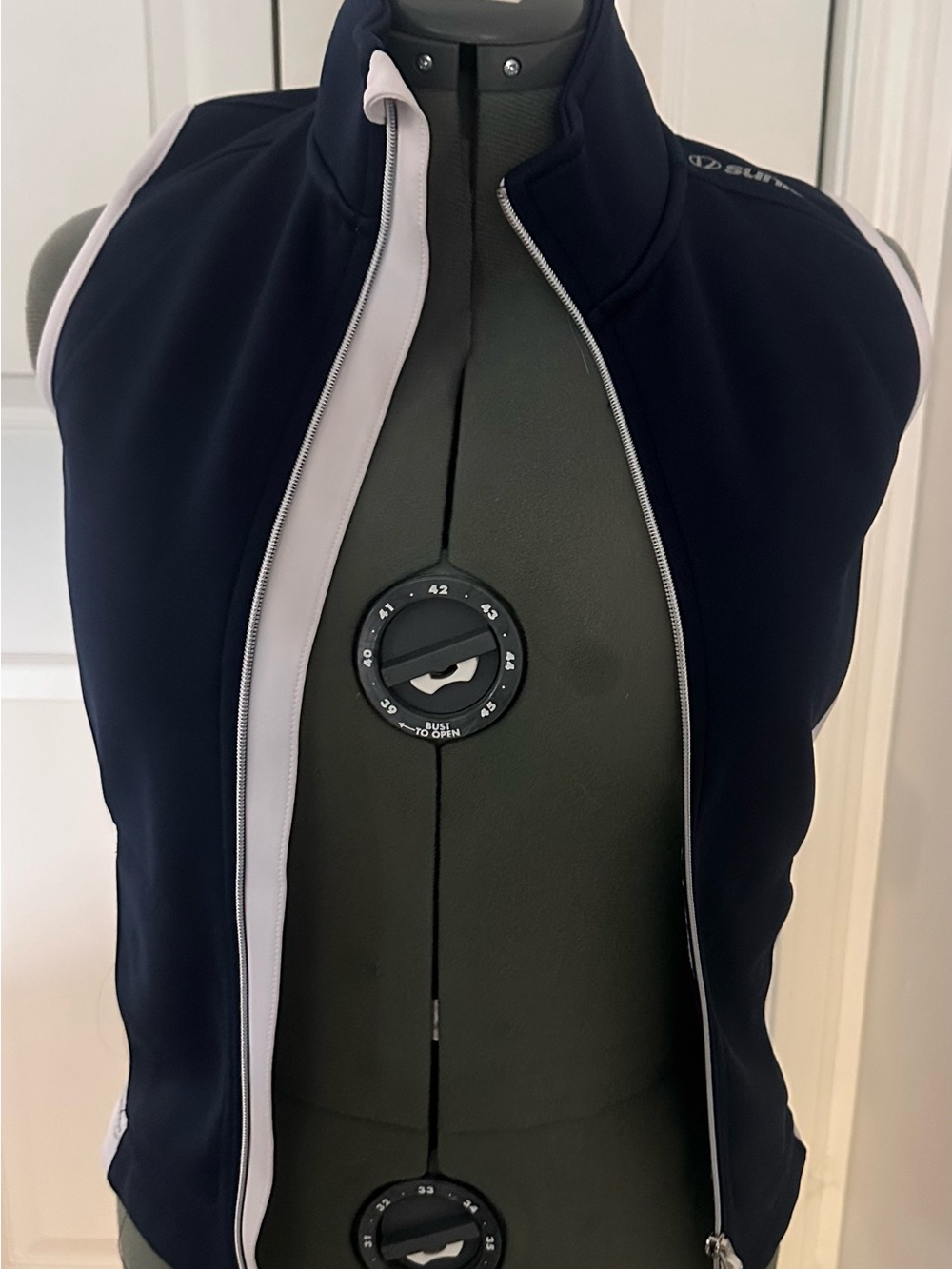 Sunice Kids Navy Blue Jacket with White Logo